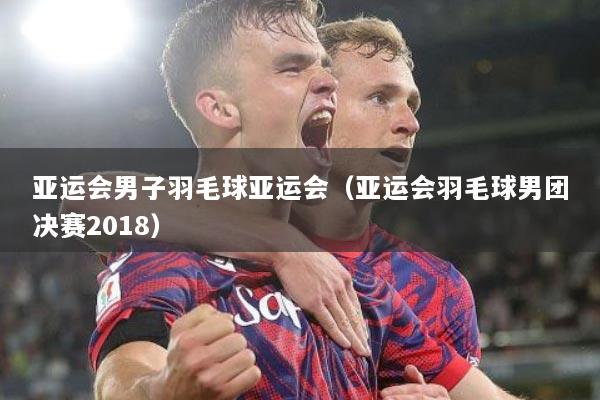 亚运会男子羽毛球亚运会（亚运会羽毛球男团决赛2018）