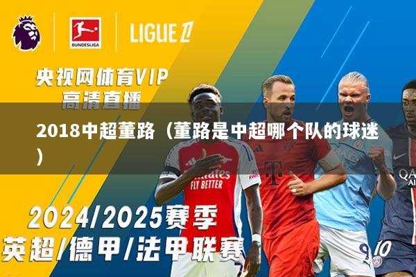 2018中超董路(董路是中超哪个队的球迷)